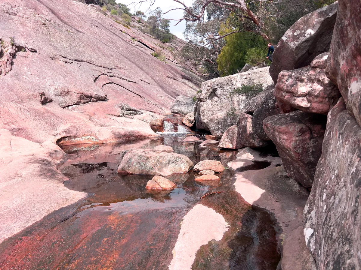 The Venus Baths offer a refreshing respite along the trail near Halls Gap.