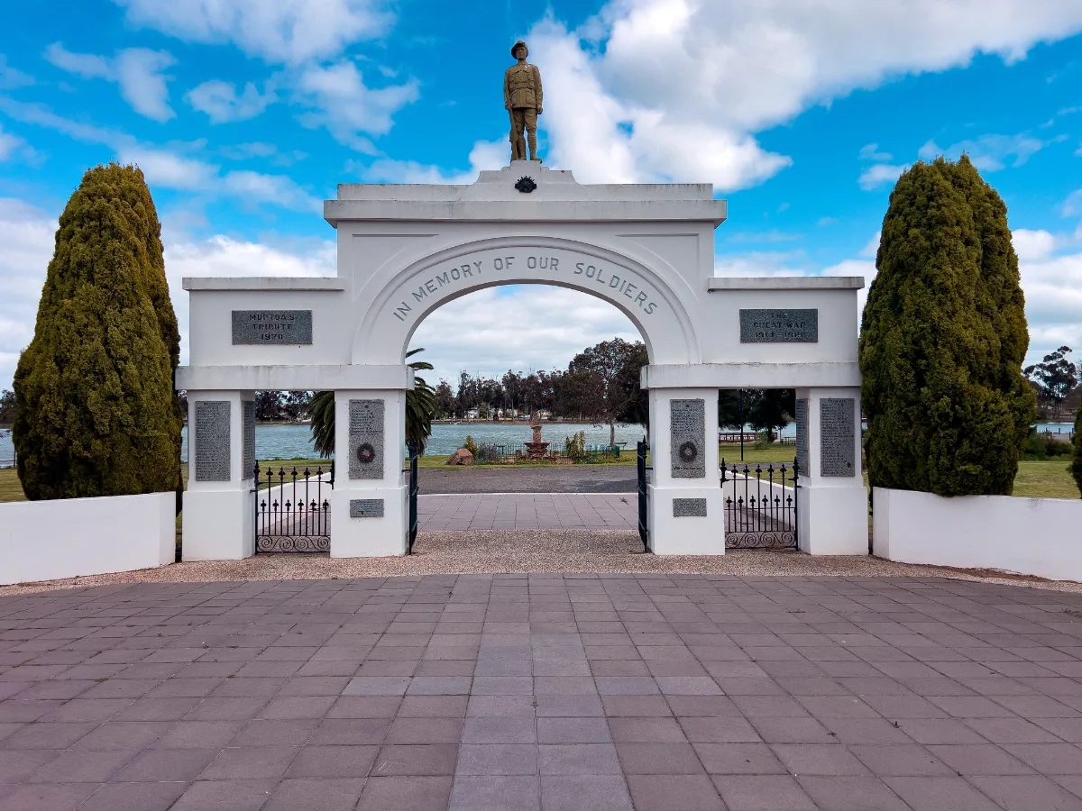 The Murtoa War Memorial, a stoic reminder of sacrifice and service.