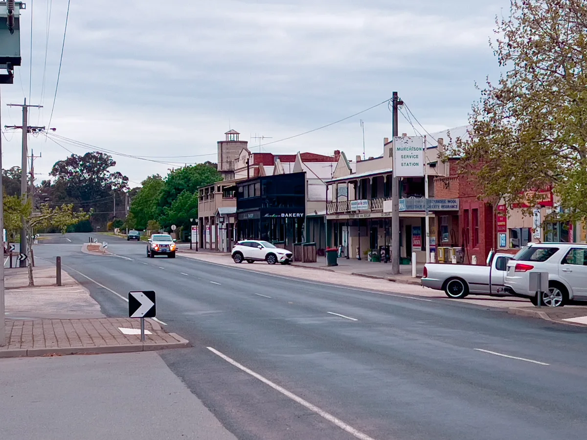 Murchison's main street boasts well-preserved architecture.