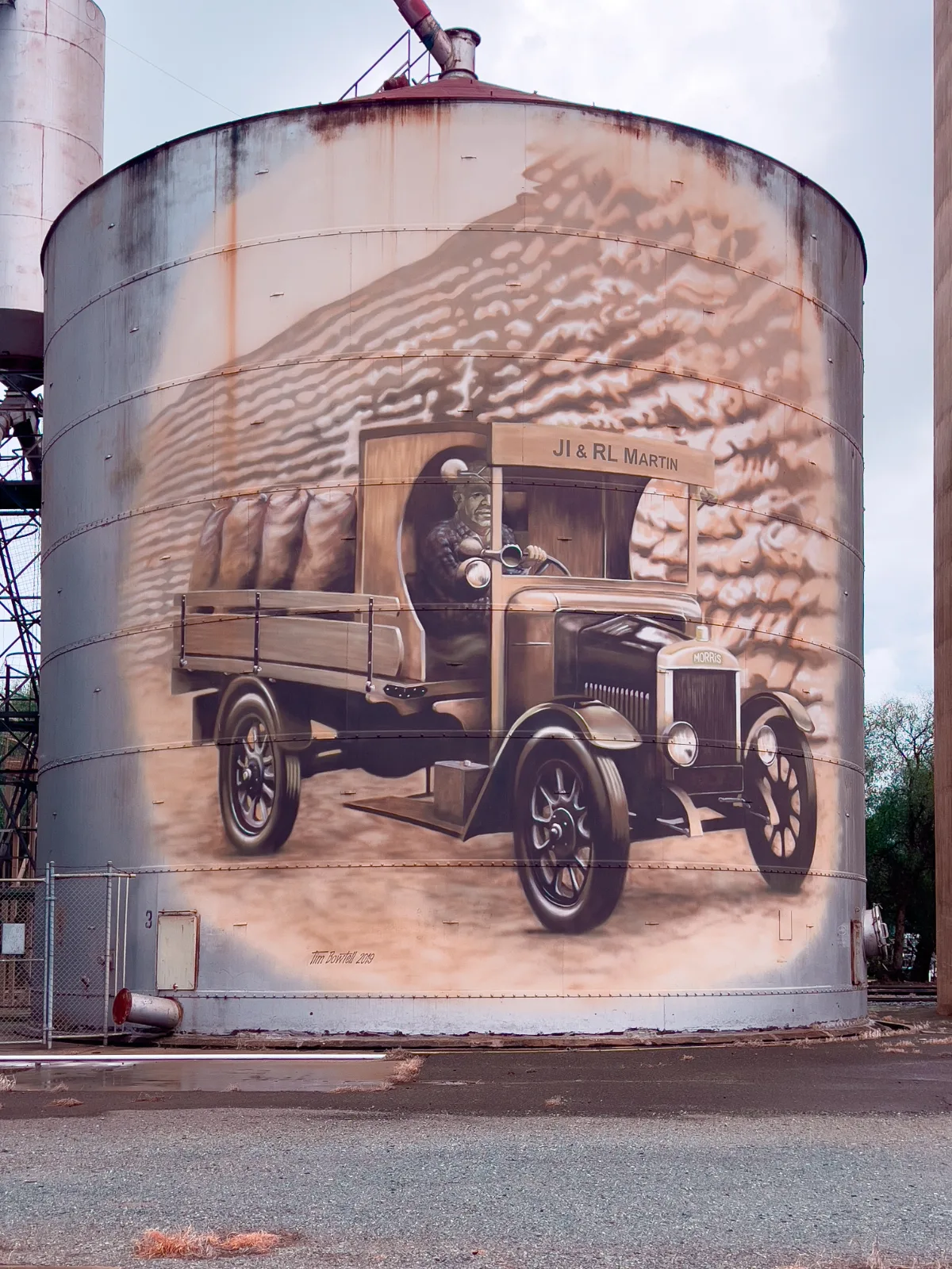A lovingly rendered vintage truck is shown carrying goods destined for the North Eastern Store.