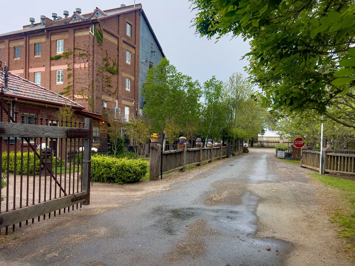The chocolate factory entrance, more charming than industrial.