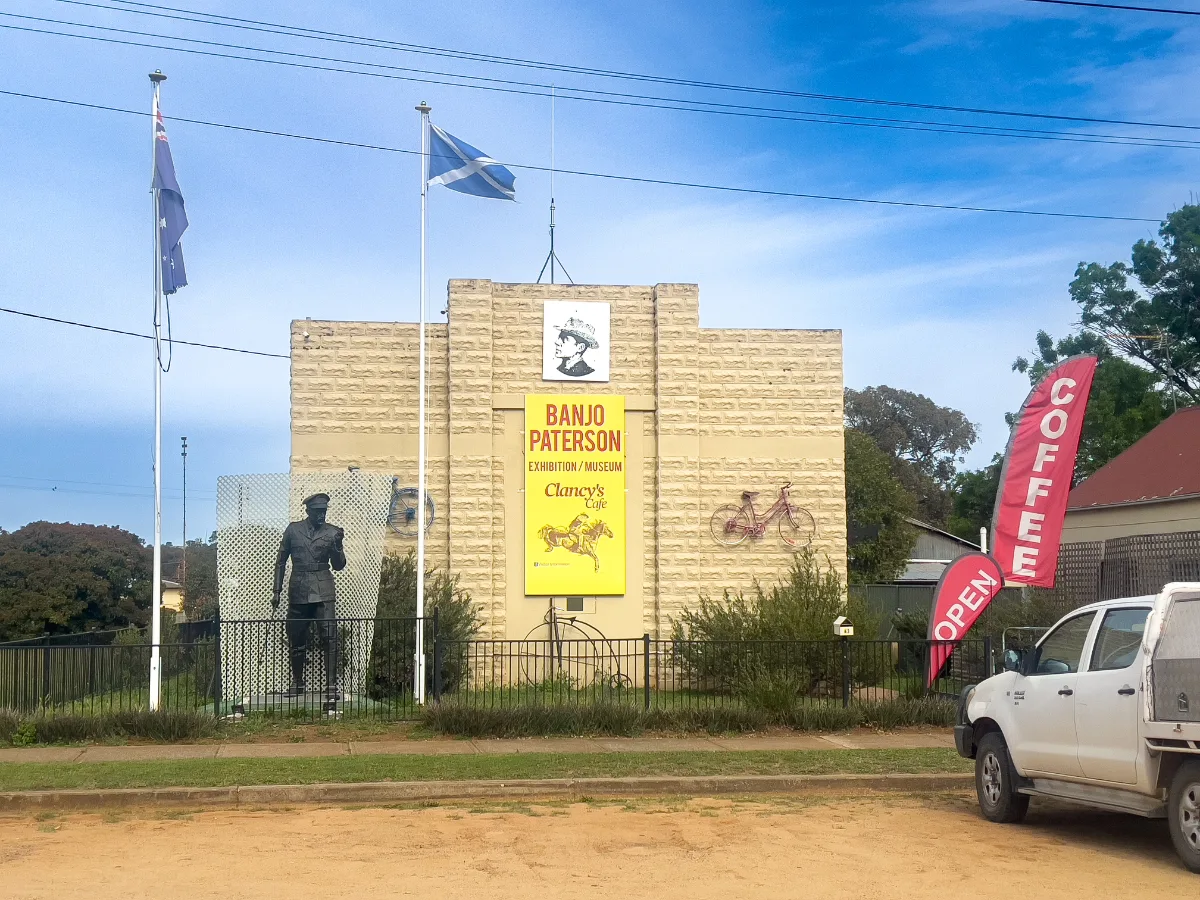 The Banjo Paterson Museum in Yeoval, New South Wales, a testament to the town's dedication to preserving the legacy of its most famous son.