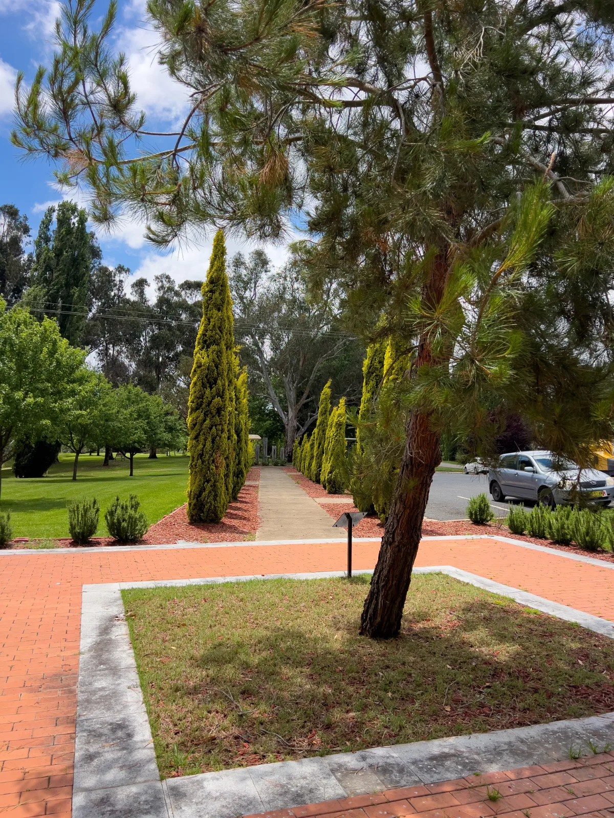 The meticulously maintained gardens and pathways of Boorowa create a serene and inviting atmosphere.