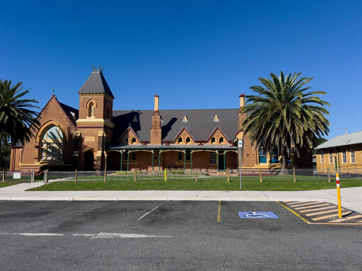 The impressive Victorian architecture of Yass Public School.
