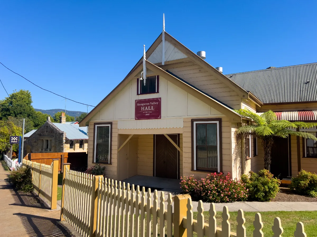 The Kangaroo Valley Hall, the heart of the community.
