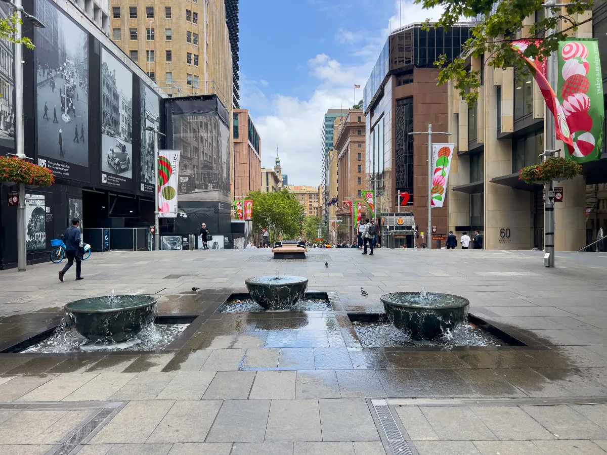 Martin Place Fountains: A refreshing break in the heart of the city.