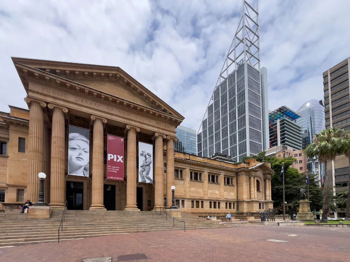The Art Gallery of New South Wales presents a classical face to the modern city.