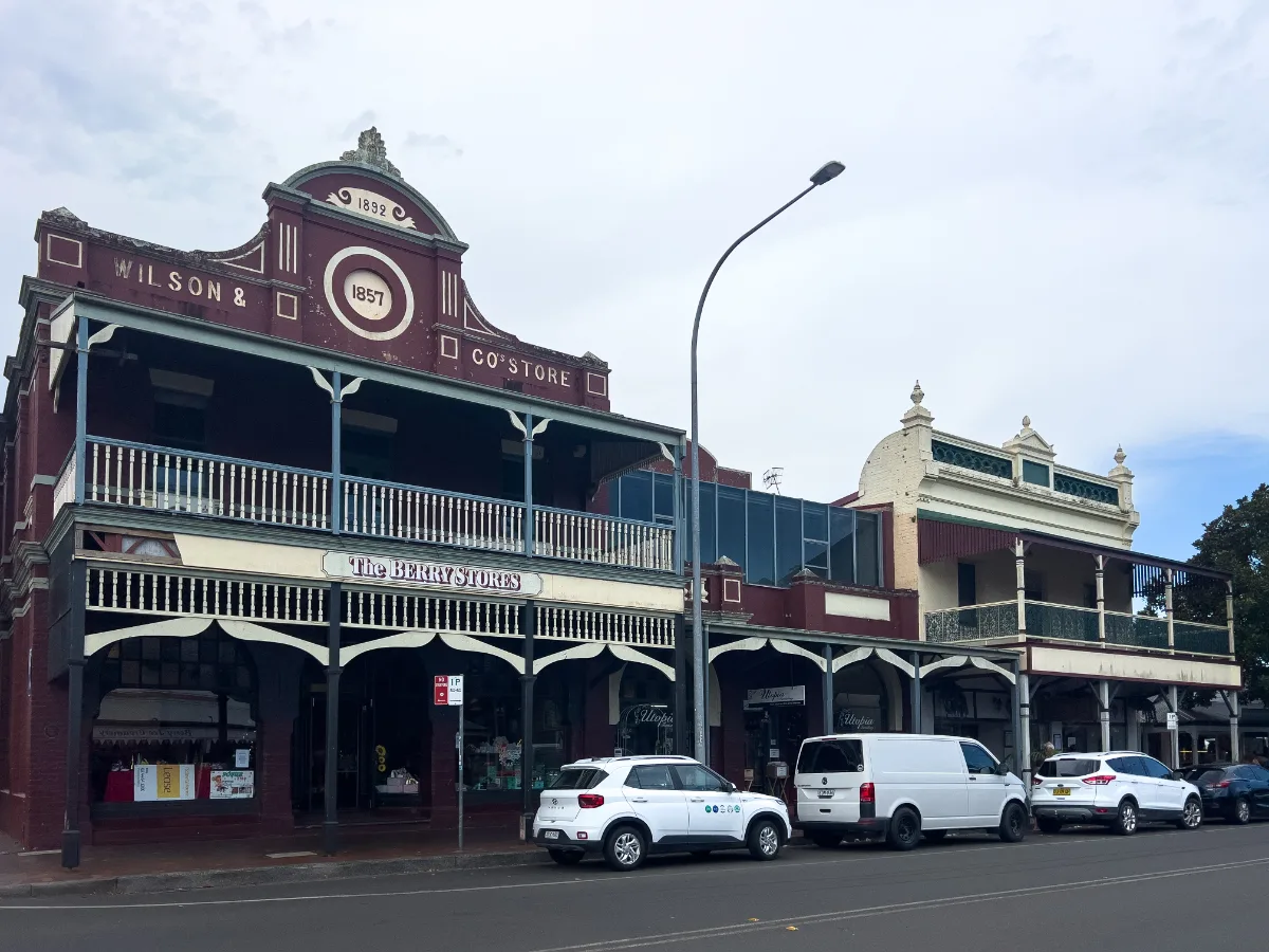 The historic Wilson & Co store in Berry, New South Wales.