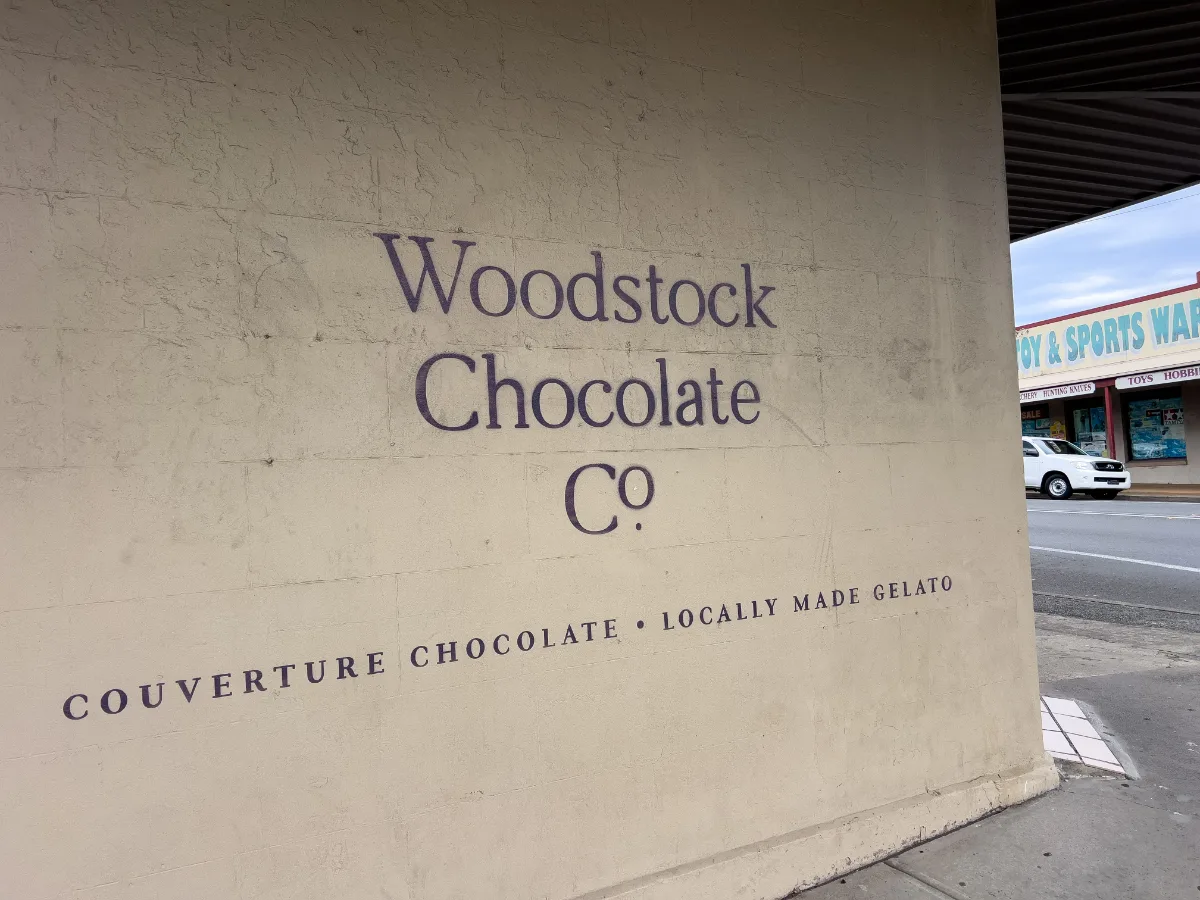 Woodstock Chocolate Co. beckoned with promises of delicious treats.