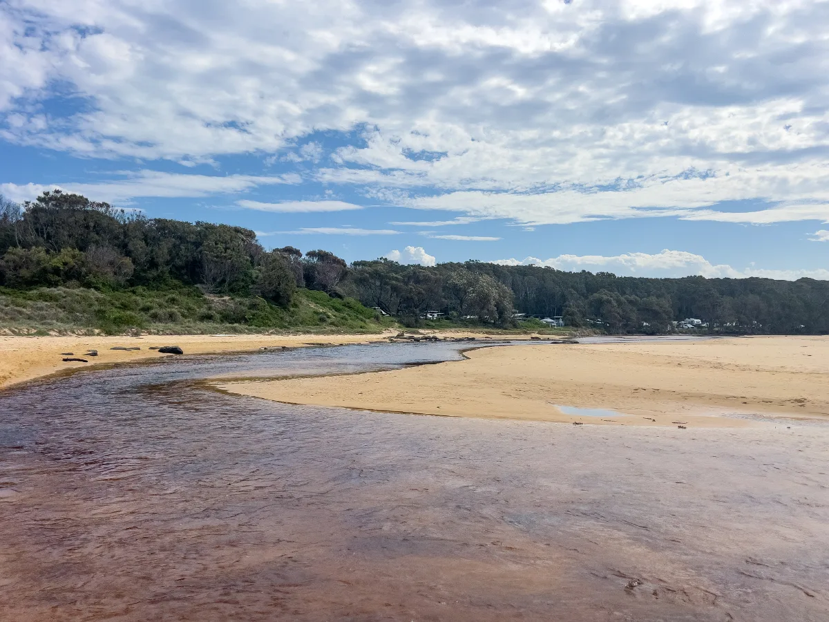 Where river meets sea, the landscape at Congo Beach is constantly shifting.