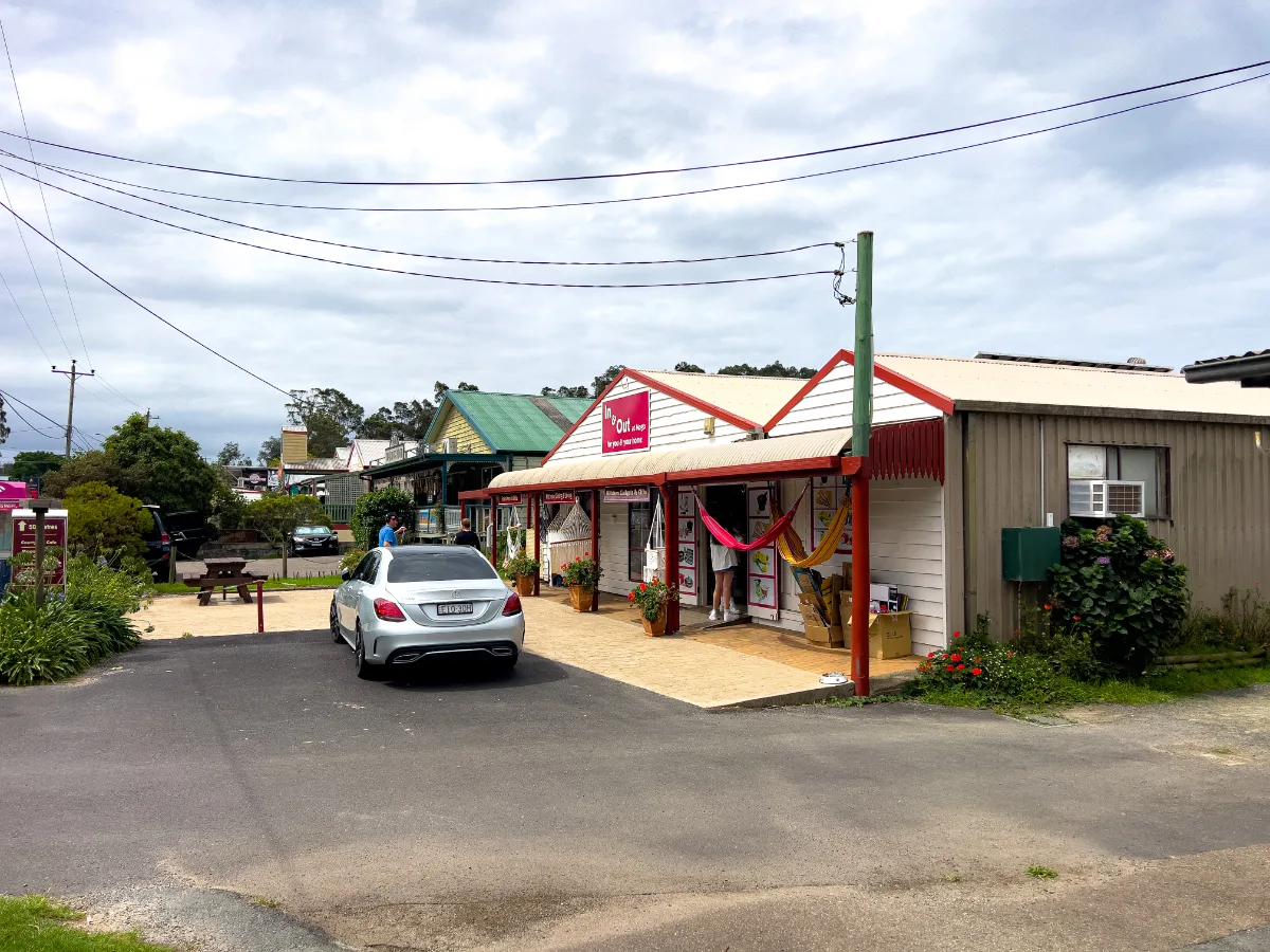 Even the simplest shops in Mogo are charming and inviting.