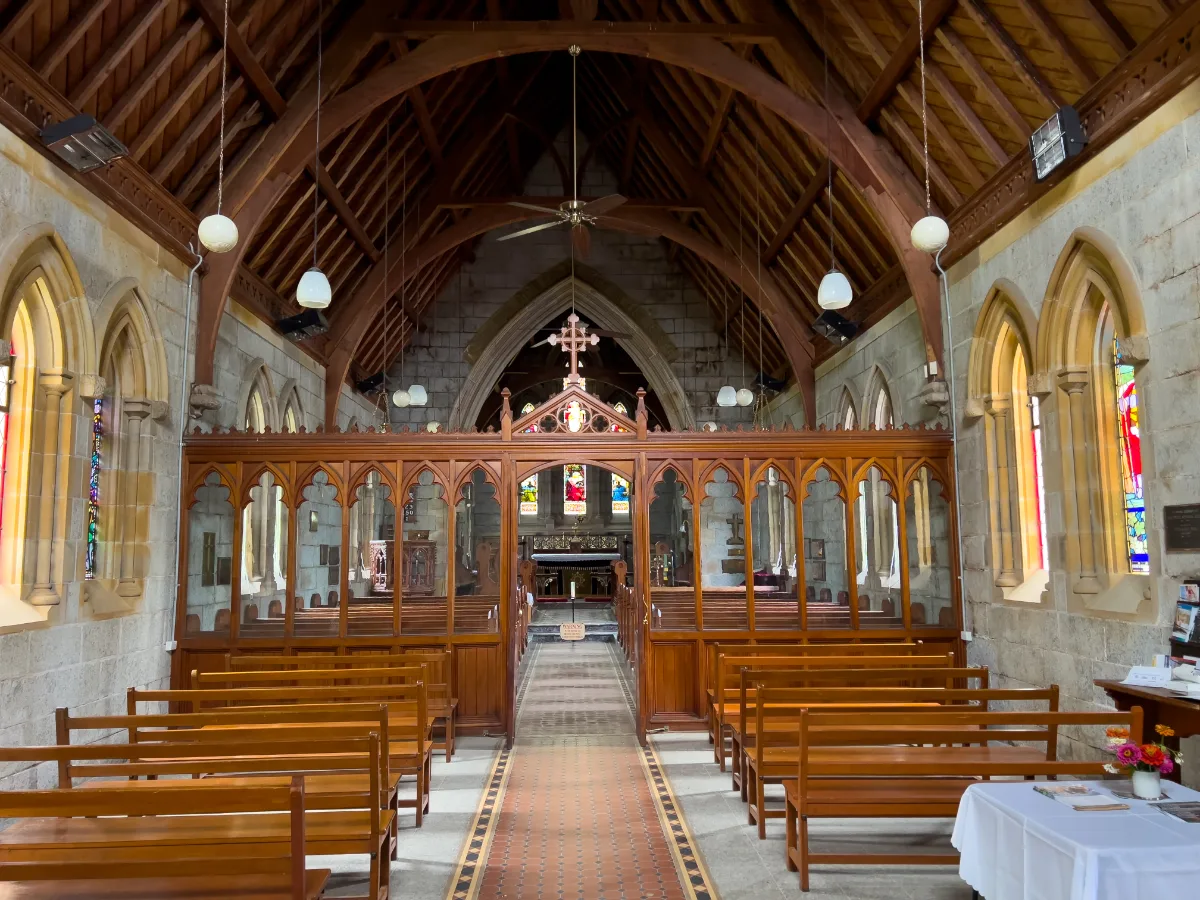 Inside All Saints, the simplicity of faith shines through.