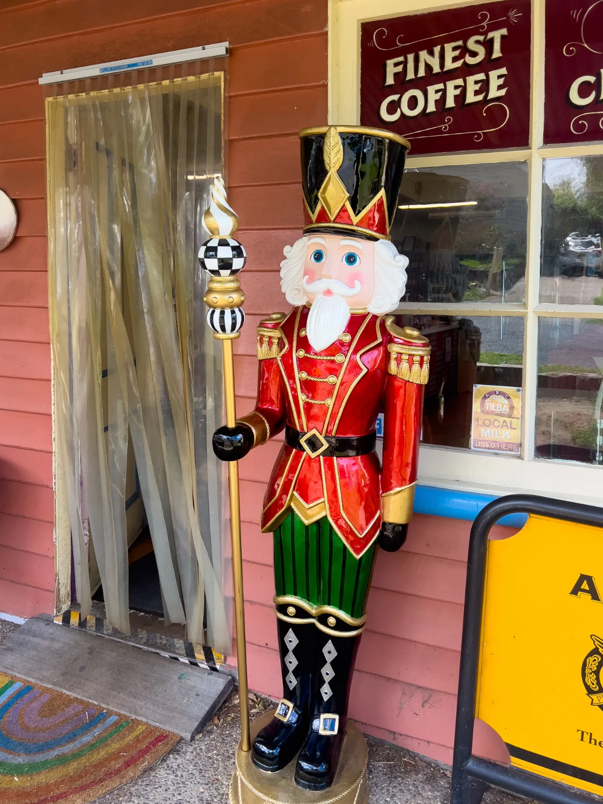 The Nutcracker, keeping a watchful eye on the Cafe.