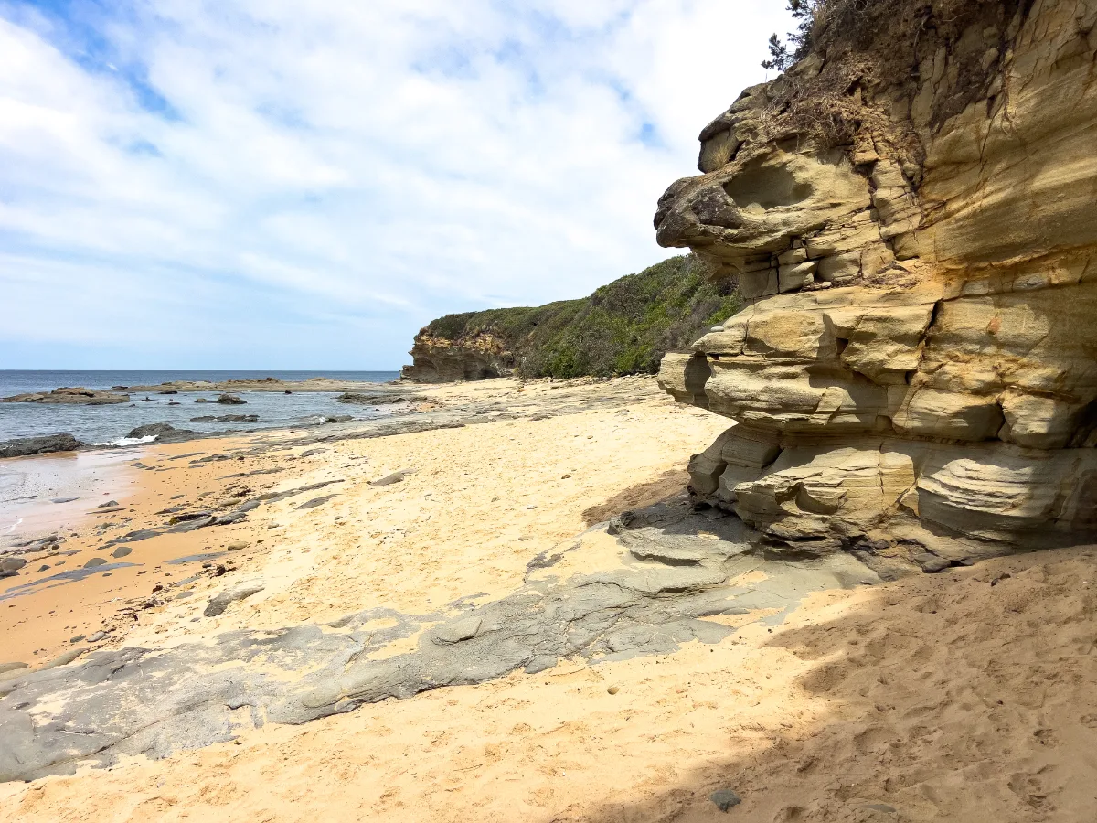 Dramatic cliffs and the ever-changing coastline define the beauty of Cape Paterson.