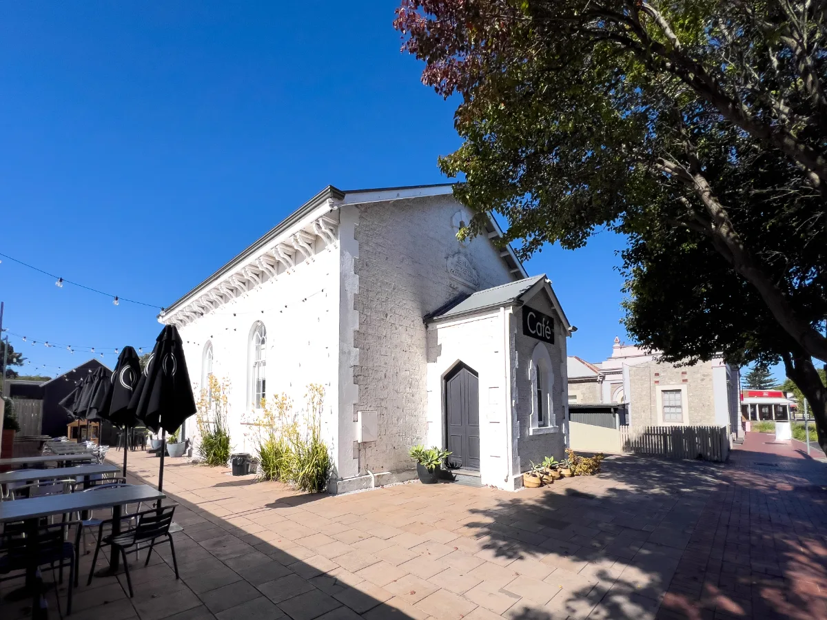A repurposed church now serves coffee and cake – a divine combination, we think.