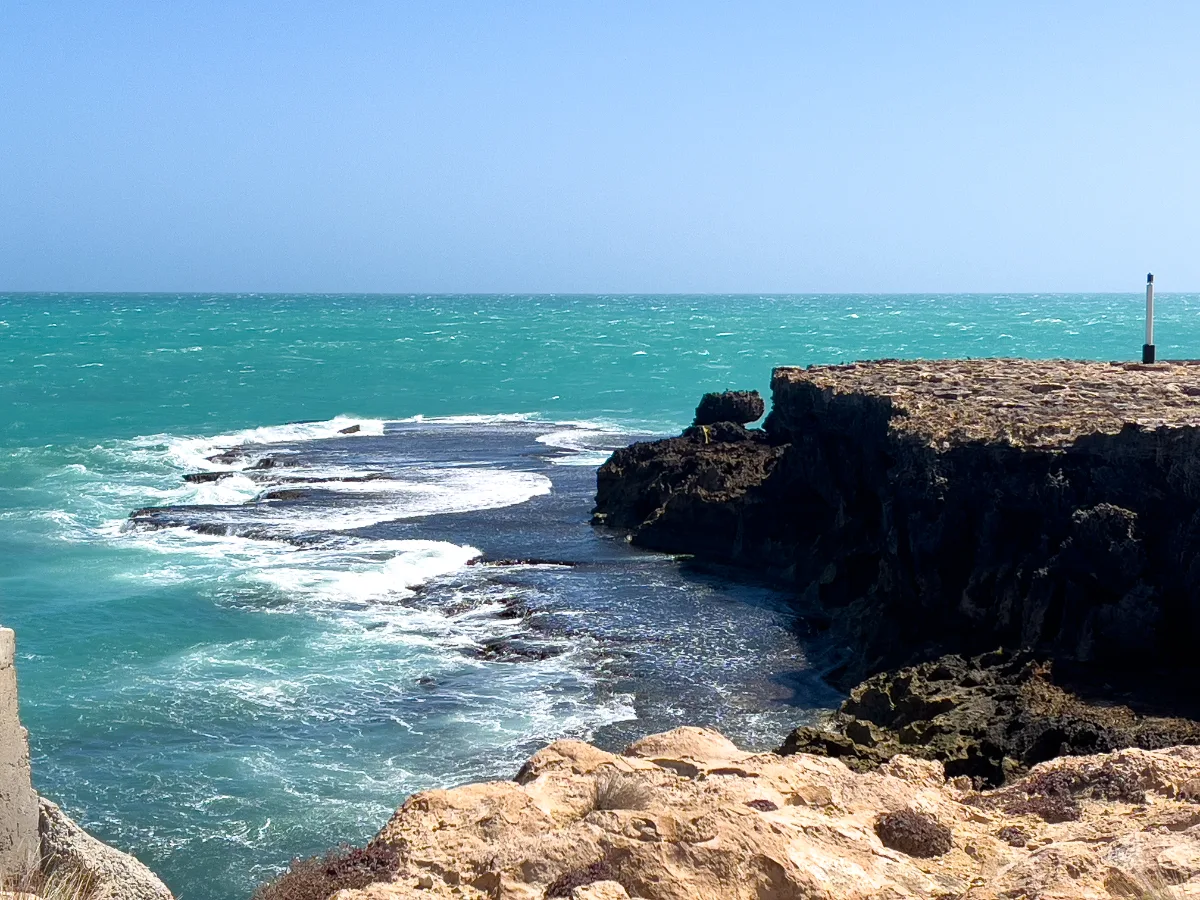 The wild coastline near Robe, where the power of the ocean carves the landscape.