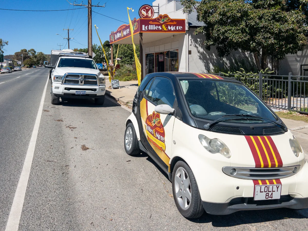 A Smart car advertising
