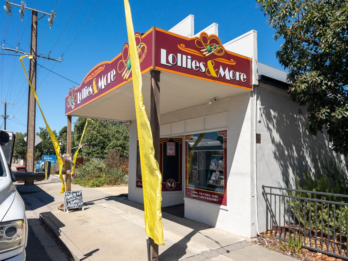 Lollies & More in Yankalilla, South Australia, is an establishment promising sugar-fueled delights.