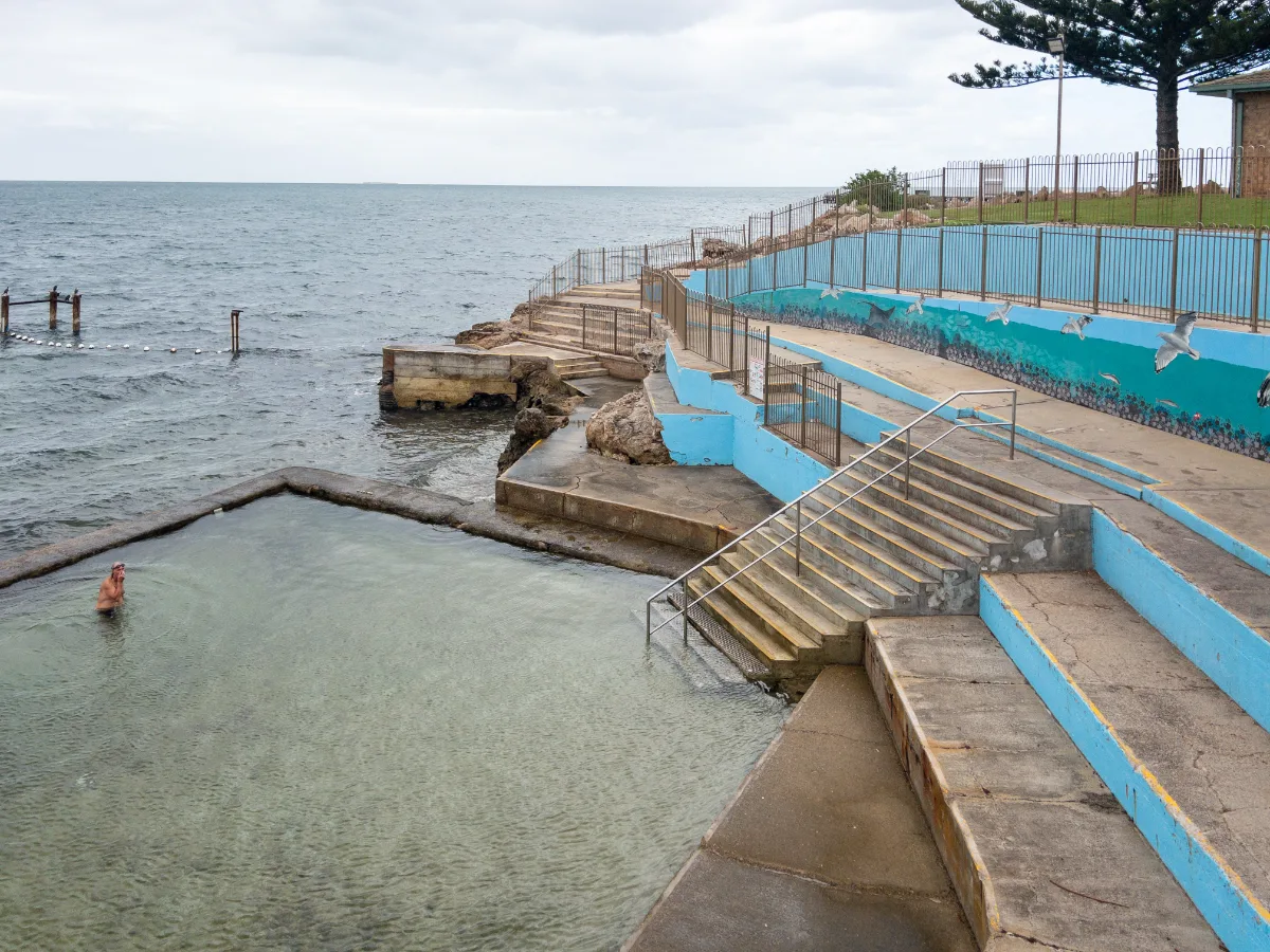 The Edithburgh Community Sea Pool. Invigorating, to say the least.