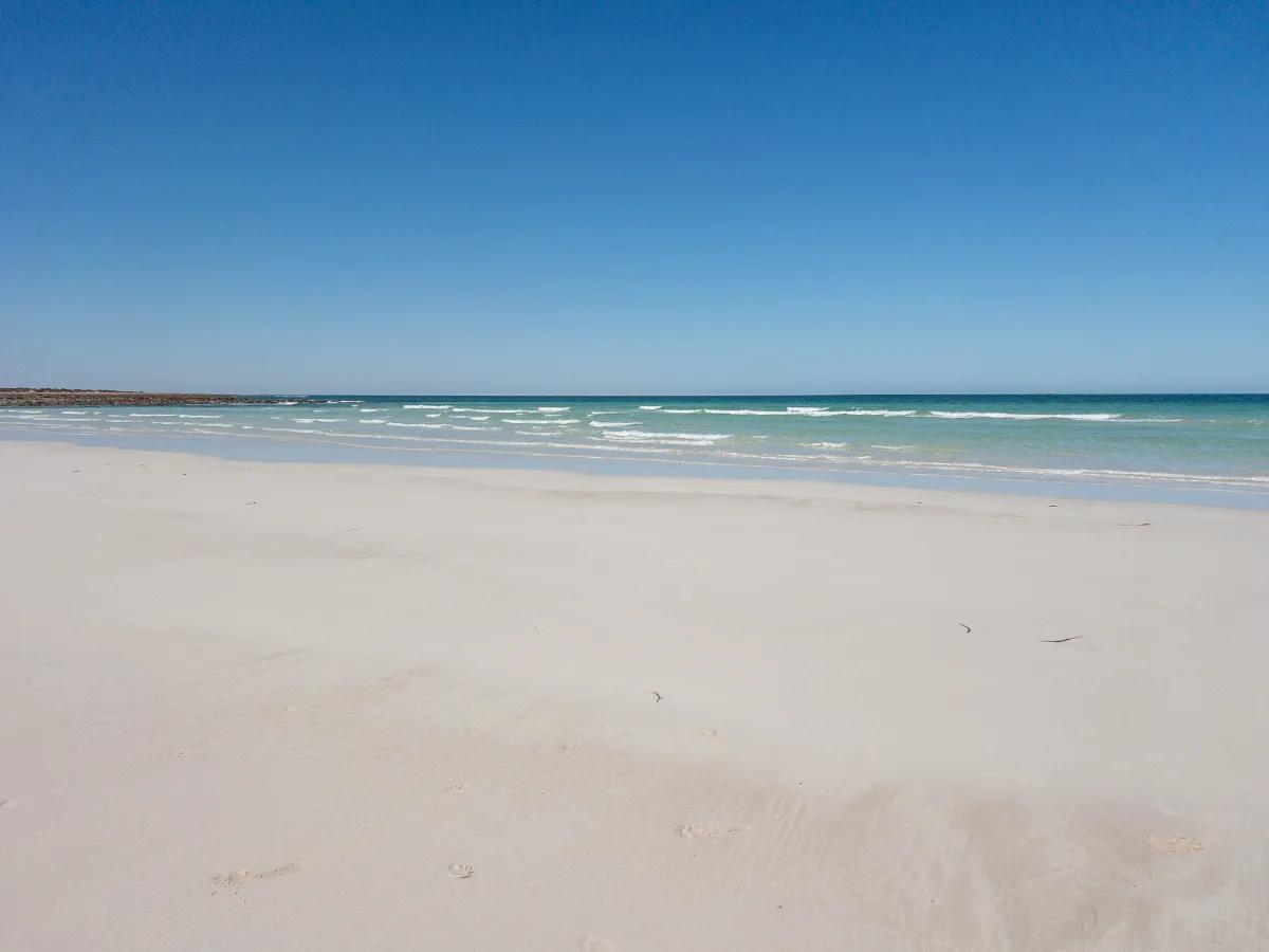 The pristine, wide-open beach at Point Lowly offered a welcome change of pace.