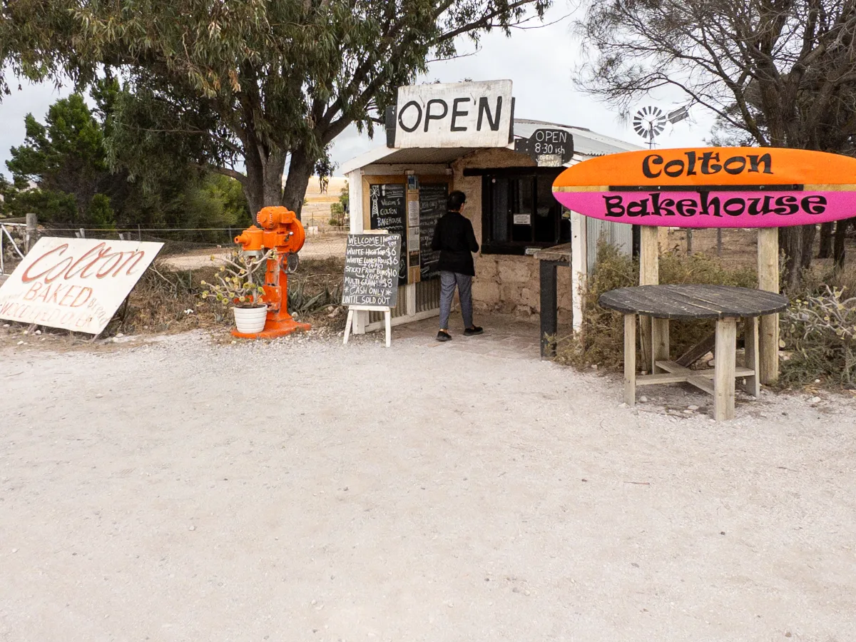 The Colton Bakehouse, a beacon of sweetness and strong coffee in the South Australian countryside.