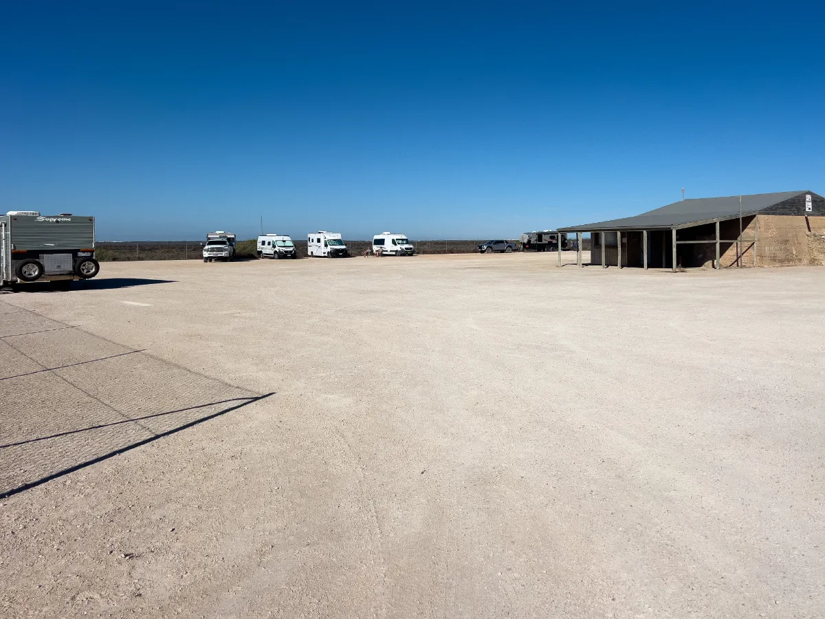 The free camping area near the Head of the Bight in Yalata, South Australia, proving you can find well-maintained facilities even in the most remote locations.