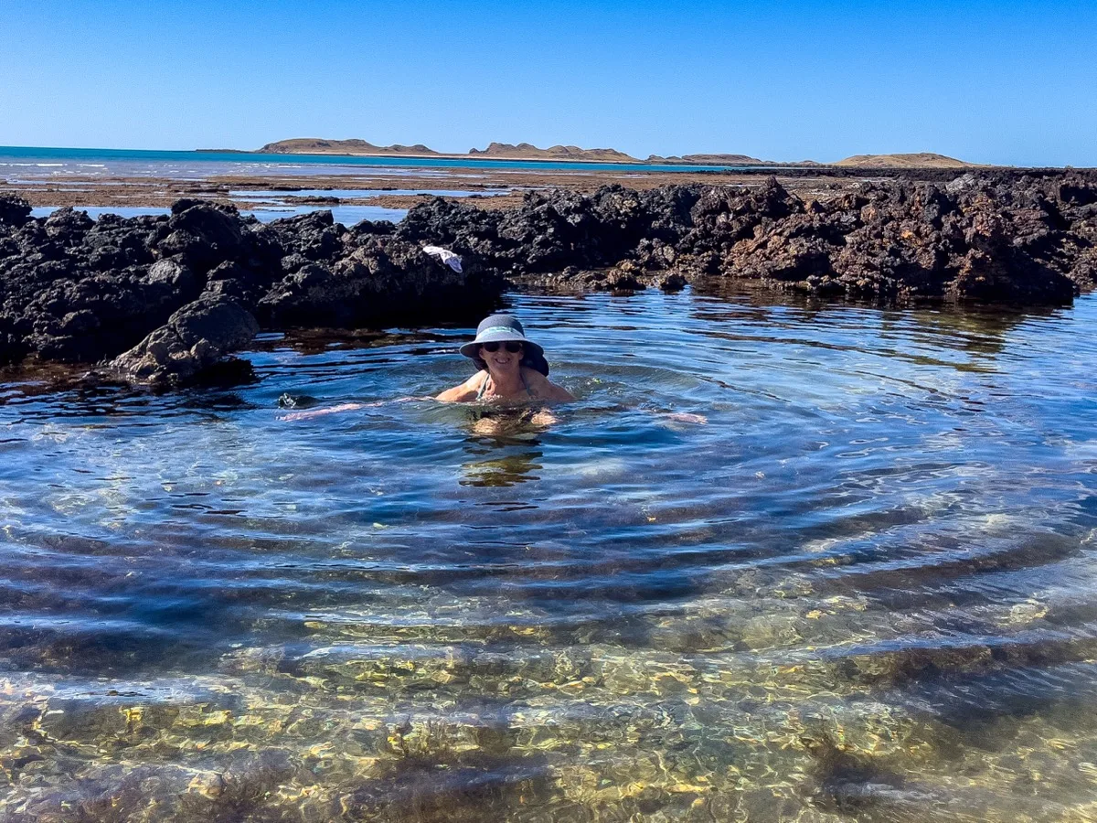 Taking a dip in nature's own infinity pool