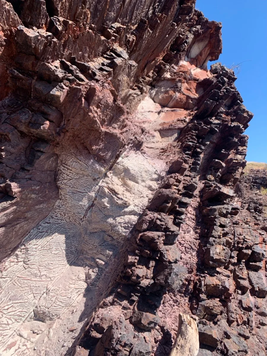 Towering sedimentary layers reveal millions of years of history