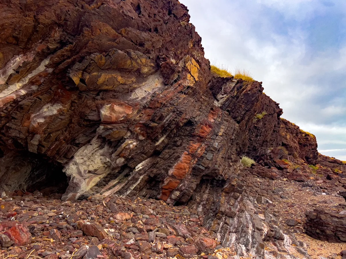 Ancient rock layers reveal millions of years of geological history