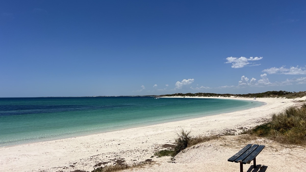 Paradise found at this secluded white sand beach