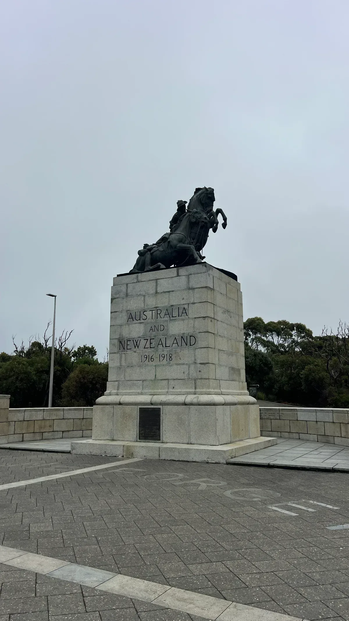 The Desert Mounted Corps Memorial, a striking tribute to ANZAC soldiers of World War I.