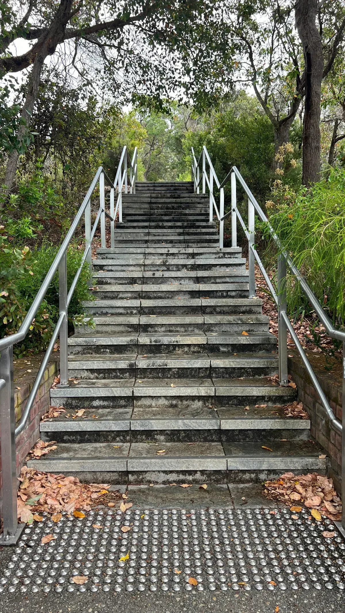The somewhat daunting staircase leading up to the memorial. A solid workout!