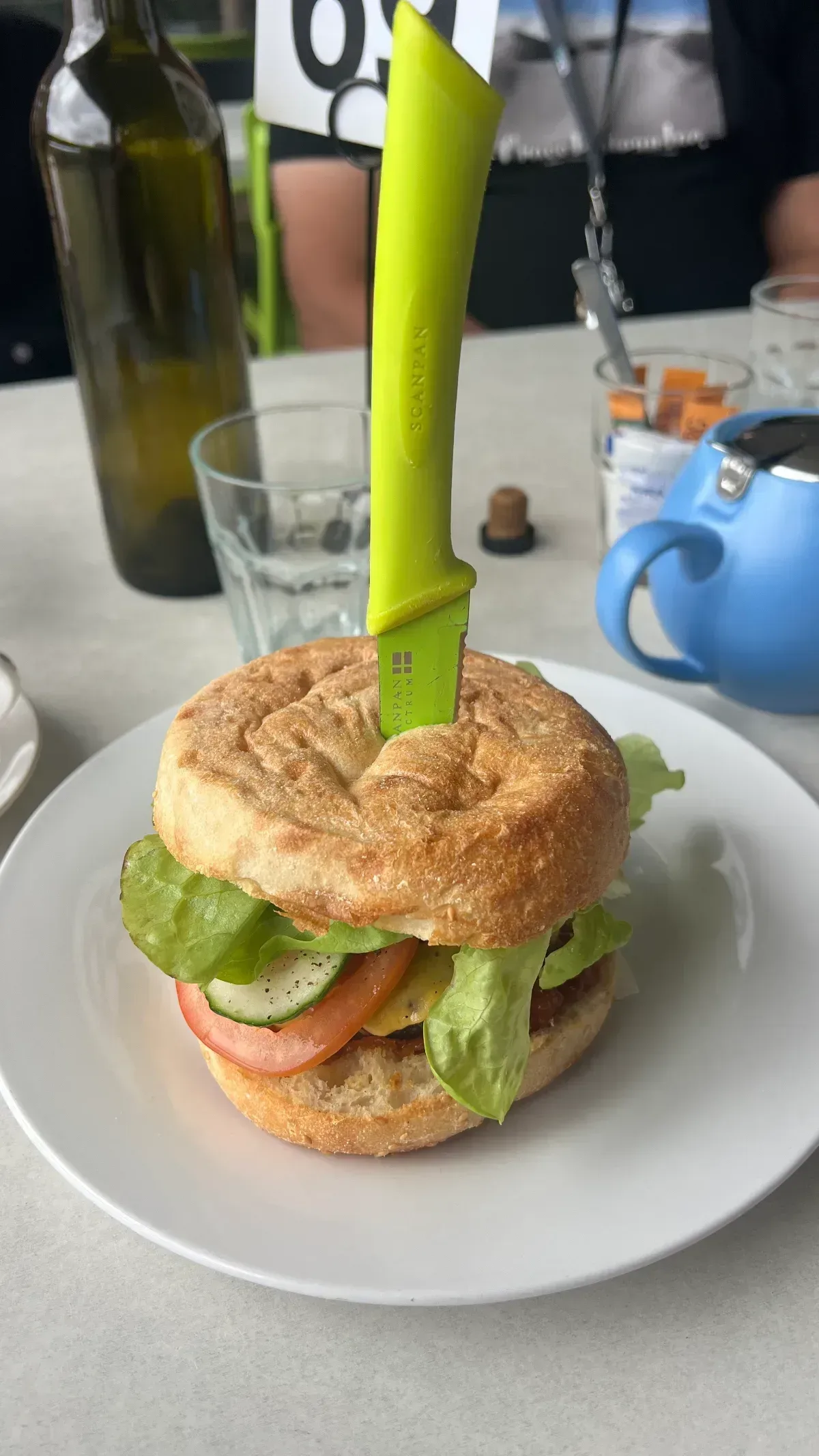 The sandwich was a delicious and substantial meal, perfect for replenishing our energy after exploring Denmark's stunning coastline.